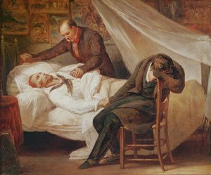 La mort de Théodore Géricault, avec ses amis le colonel Bro de Comeres et le peintre Pierre-Joseph Dedreux-Dorcy, 1824
